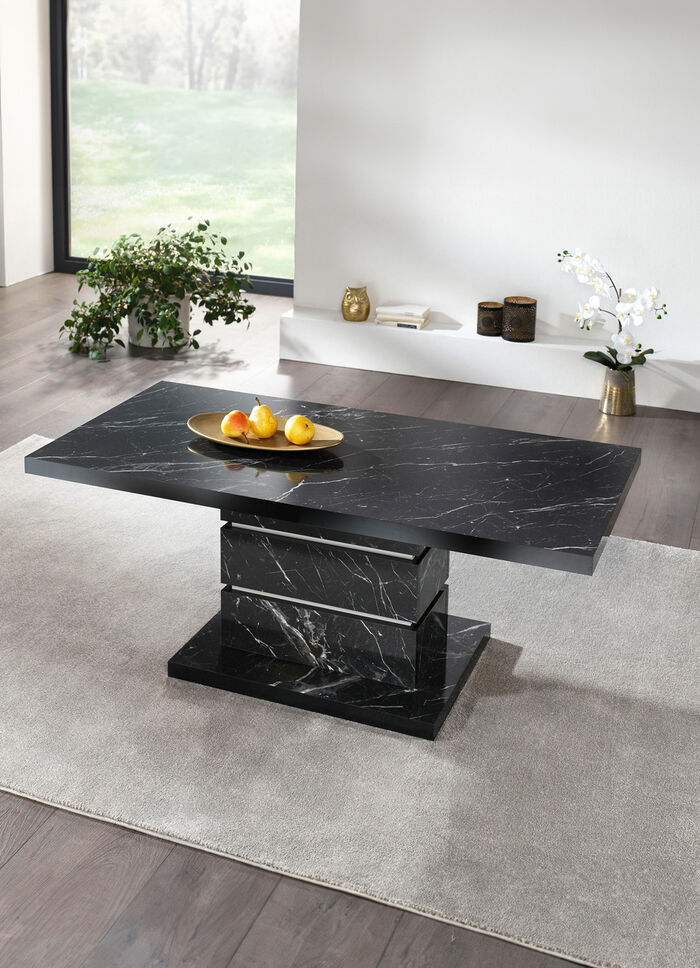 Eleganter Couchtisch mit Marmor-Optik MARMOR-GRAU