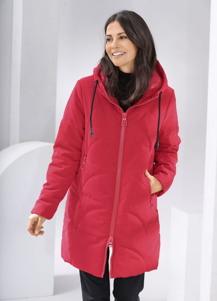 Kurzmantel mit 2-Wege-Reißverschluss 