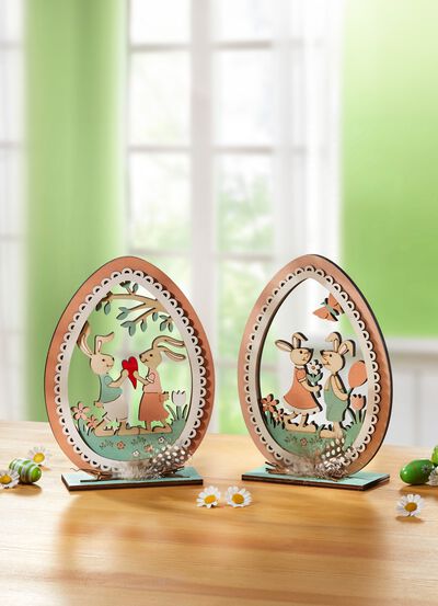 Wundersch&ouml;ne Ostereier aus Holz 