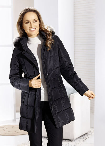 Longjacke mit ansprechendem Dessin 