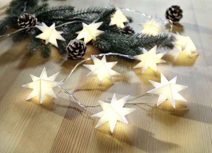 Batteriebetriebene Lichterkette, 10-flammig 