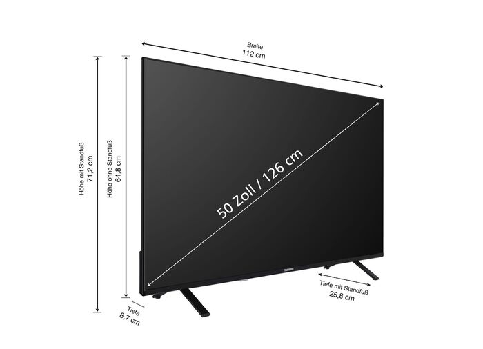 Telefunken XUTO750S 4K-UHD LED Fernseher SCHWARZ