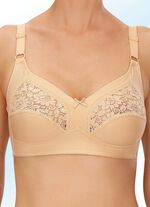 Naturana Zweierpack BH mit Spitze in den Obercups 