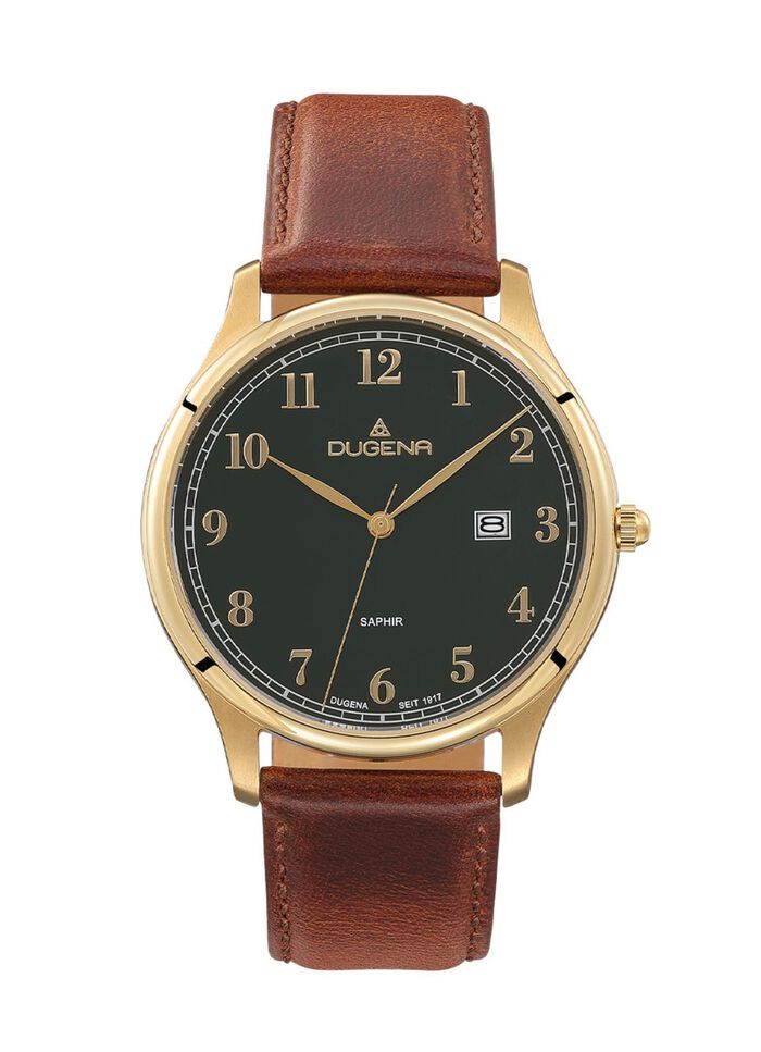 Dugena-Quartz-Herrenuhr mit Edelstahlgeh&auml;use 