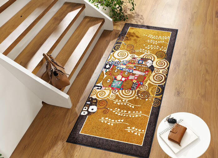 Fußmatte mit rutschsicherer Gummi-Rückseite 