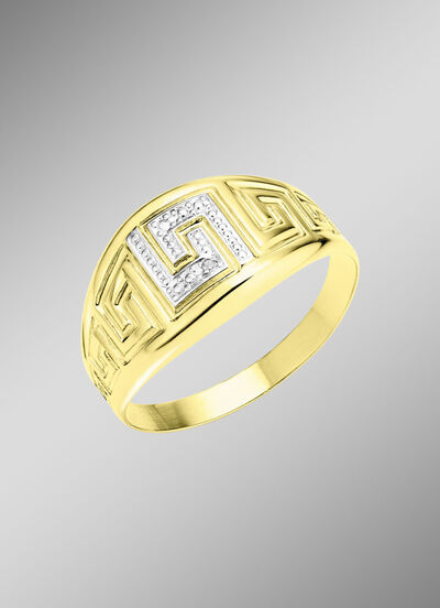 Schicker Damenring in Bicolor 