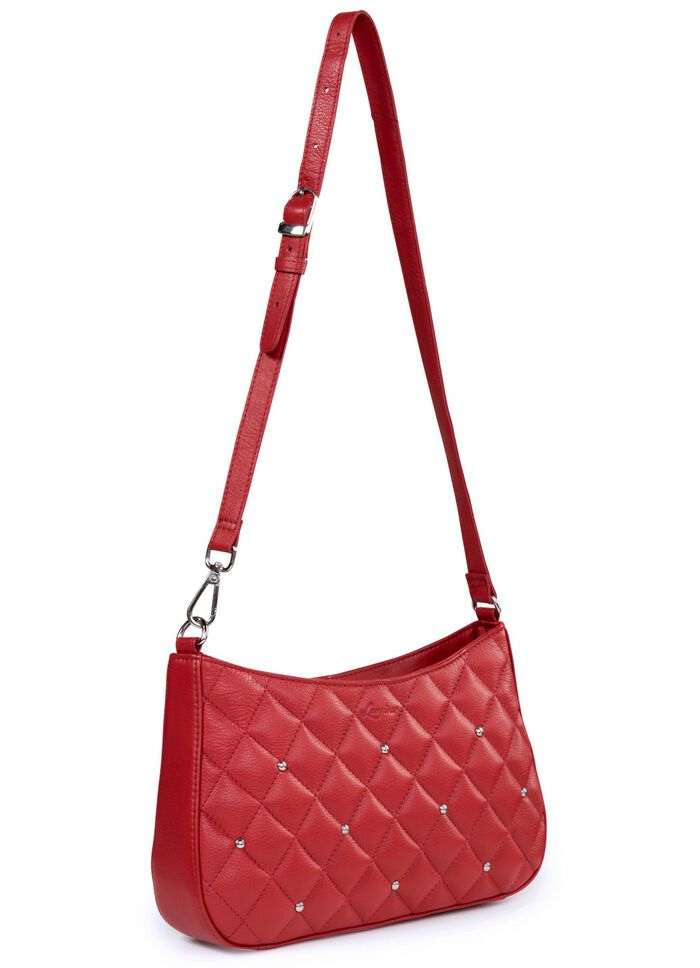 Laurina Tasche mit angesagter Steppung und Ziernieten 