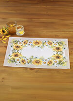 Tisch- und Raumdekoration mit Sonnenblumen-Motiv BUNT