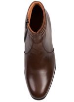 GINO GALANTE, elegante Herren-Stiefeletten, mit Rei&szlig;verschluss MOKKA