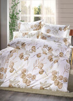 Bettwäsche-Garnitur in Renforcé-Qualität BEIGE