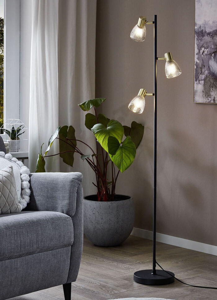 Moderne Stehleuchte, 3-flammig 