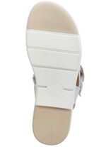 ELENA EDEN Sandale aus Nappaleder EISGRAU