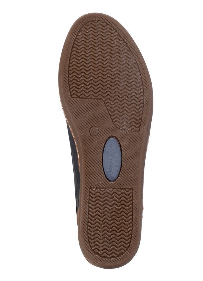 Andrea Conti, klassische Damen-Slipper, mit herausnehmbarem Fu&szlig;bett MARINE