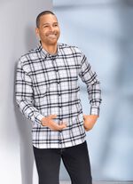 Kariertes Hemd mit Button-Down-Kragen 