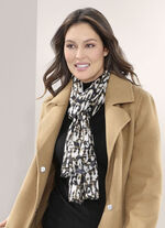 Schal mit Raubtierfell-Dessin 