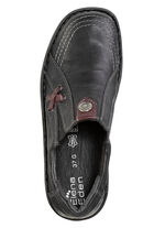 ELENA EDEN-Slipper aus Nappaleder SCHWARZ-BURGUND