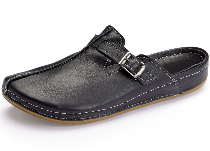 Andrea Conti Clog aus weichem Nappaleder SCHWARZ