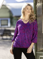 Tunika mit elastischen Abschlüssen 