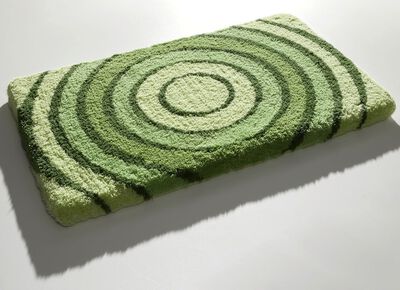 Badgarnitur von Kleine Wolke mit rutschhemmender R&uuml;ckseite GR&Uuml;N