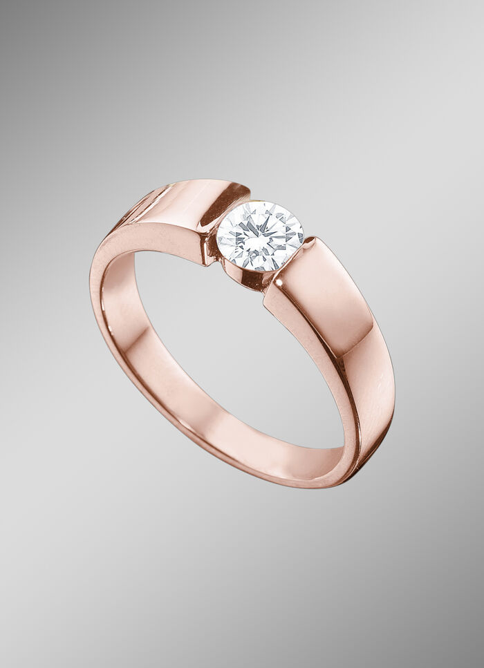Massiver Damenring in Roségold 