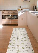 K&uuml;chenl&auml;ufer und -teppich mit Oliven-Motiv 