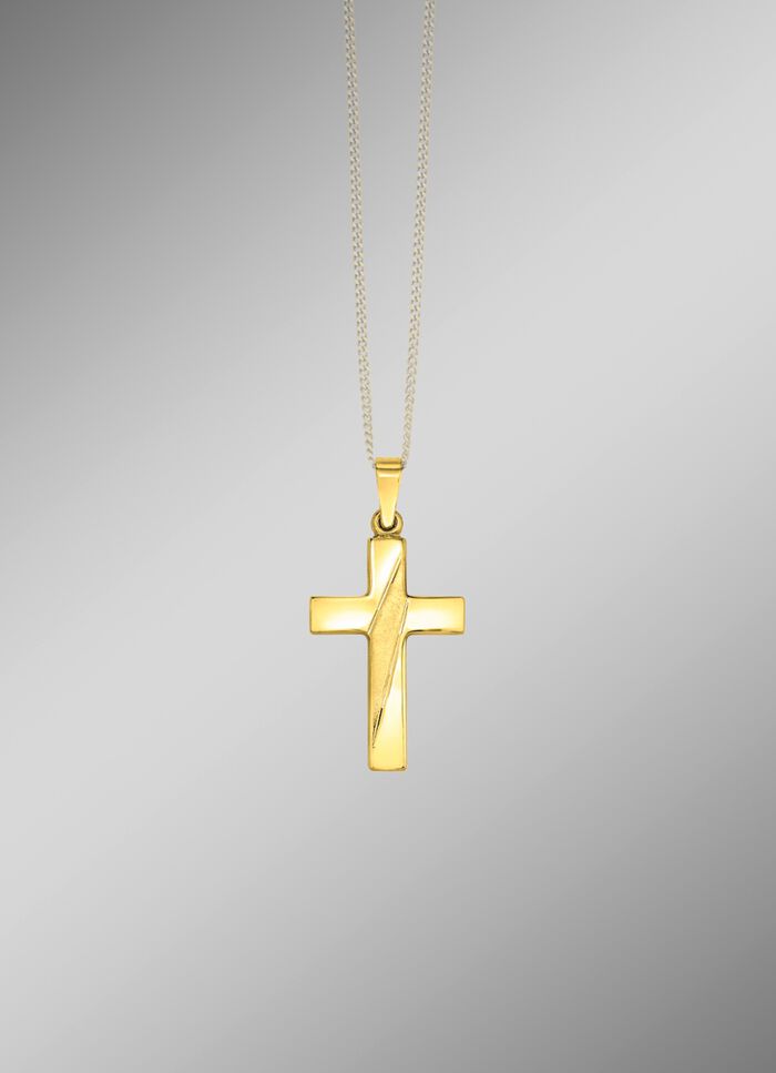 Kreuz-Anh&auml;nger in Bicolor 