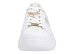 Sneaker mit Libellen-Metallschmuck WEISS-GOLD