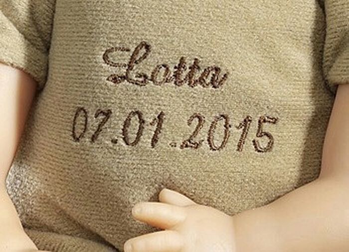 Individuell bestickbare Schildkröt Spielpuppe Schlummerle 