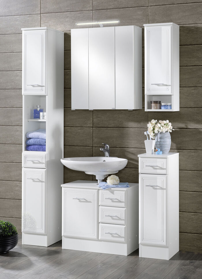 Badmöbel-Programm mit Hochglanzfront WEISS