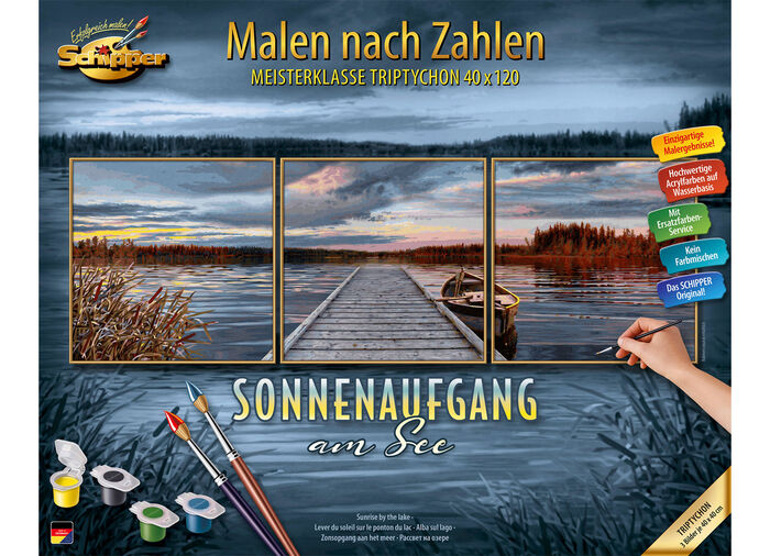 Malen nach Zahlen Sonnenaufgang 