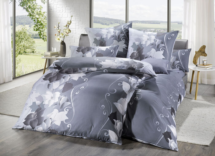 Peach Touch Bettwäsche-Garnitur ANTHRAZIT