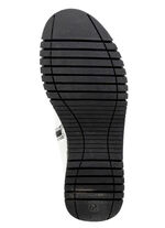 Gemini Stiefelette mit Raffung und dekorativen Knöpfen WEISS