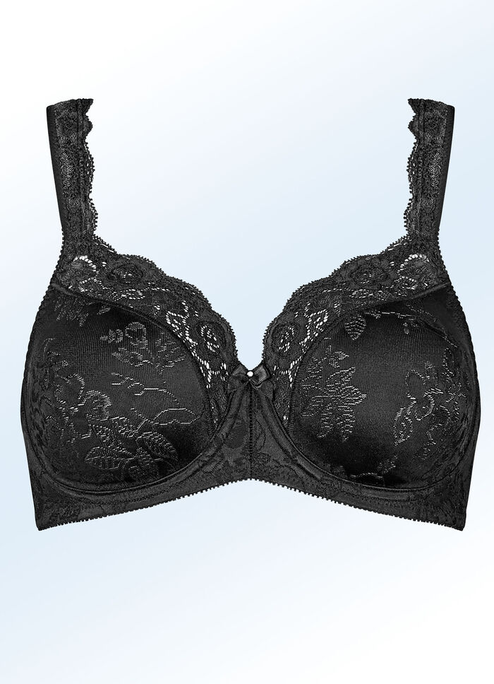 Triumph-Stellina Bügel-BH mit Jacquardmuster SCHWARZ
