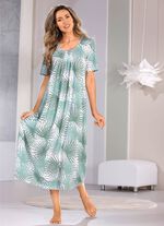 Nachthemd mit Absteppung und Faltenlegung 