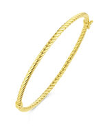 Gedrehter Armreif mit Steckschloss 