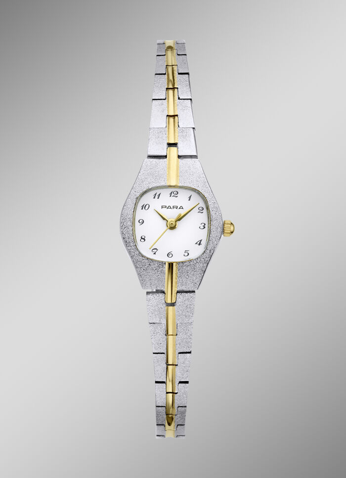 Damenuhr von Para mit bicolorfarbenem Schmuckbandgehäuse 