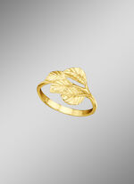 Massiver Damenring Bl&auml;tterzweig 