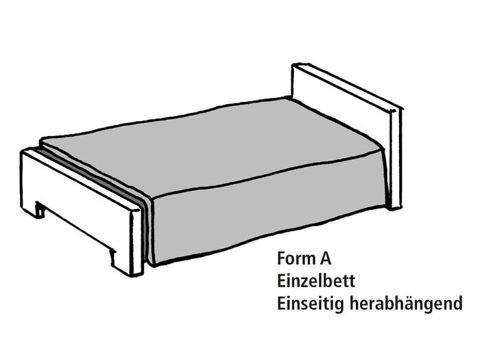 Hochwertige Tagesdecke mit Bandeinfassung GOLD