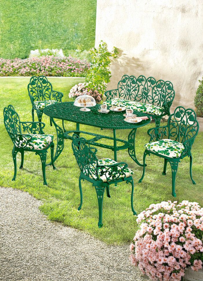 Gartenserie Dornr&ouml;schen aus solidem Aluminiumguss 