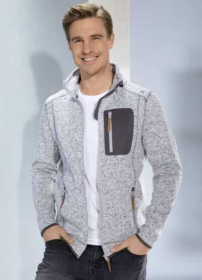 Strickfleece-Kurzjacke 