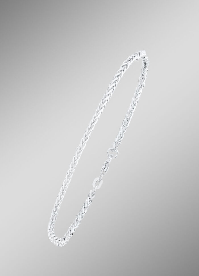 Zopfketten-Armband mit Karabiner 