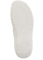 Pantolette mit glänzendem Schmuck WEISS