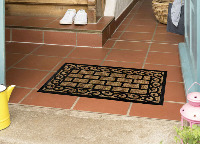 Fußmatte in Gusseisen-Optik 