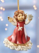 Goebel-Engel-Aufh&auml;nger aus Feinsteingut BORDEAUX