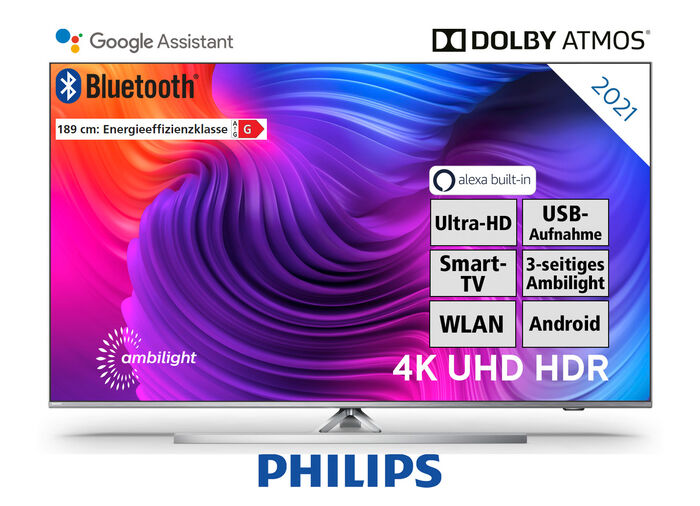 Philips 4K-Ultra-HD-Ambilight-LED-Fernseher 