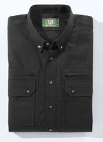 "OS-Trachten"-Hemd mit Button-Down-Kragen in 3 Farben SCHWARZ