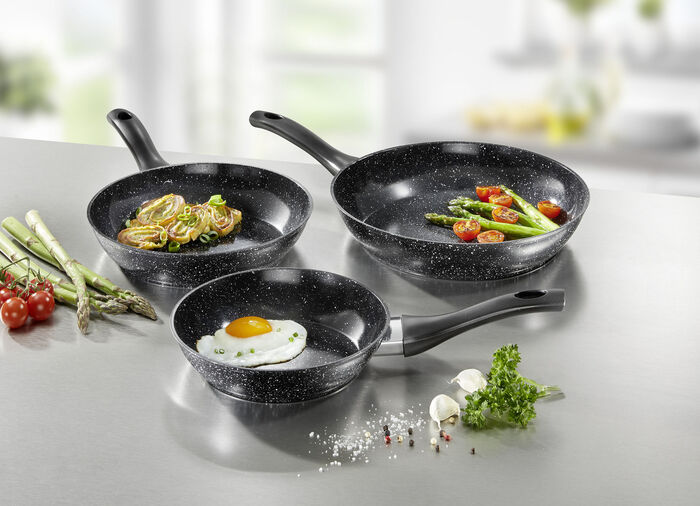 Pfannen-Set mit hochwertiger Antihaft- Keramikbeschichtung 