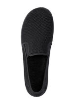 Leichte Herren-Hausschuhe, mit Gummizug SCHWARZ