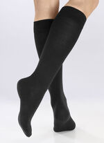 Dreierpack Kniestrümpfe mit Stützfunktion 2X MARINE, 1X SCHWARZ