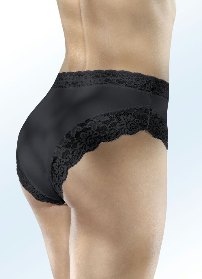 Dreierpack Slips mit Elastikspitze 